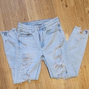 AE Light Blue Mom Jeans